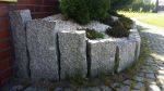 palisady granitowe łupane - aranżacje